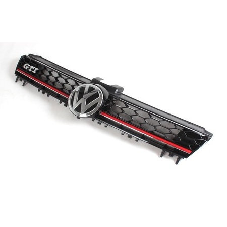 Vw Golf 7 2013- Mk7 Plastik Kırmızı Şeritli-gti Ön Panjur